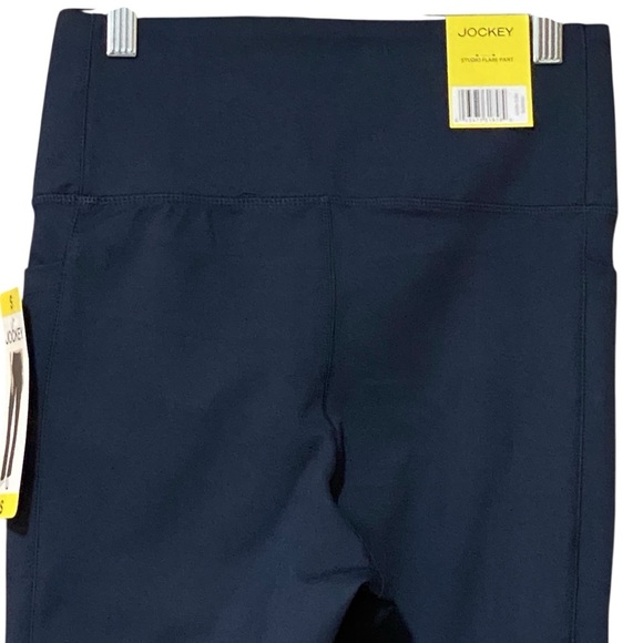 Jockey Studio Flare Pant S Neo Navy Pull-On Comfort Side Pocket Straight Leg NWT - Picture 7 of 12
